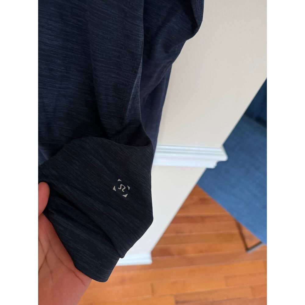 Lululemon | Men’s Blue Henley Metal Vent Tech Long Sleeve Activewear Workout - Picture 6 of 12